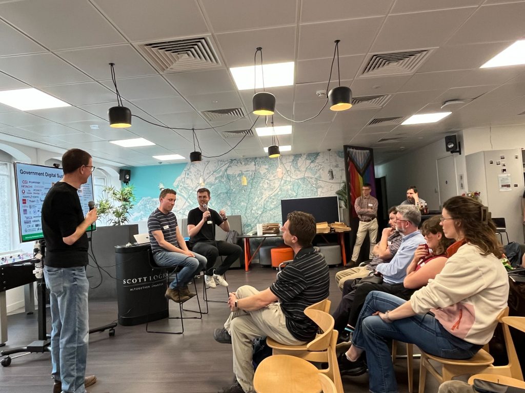 Volunteer Al facilitating the GTSW Q&A at the end of both talks. 